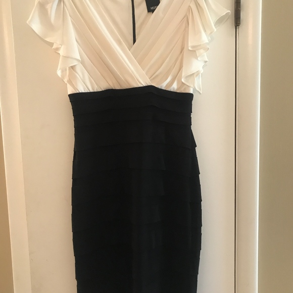black and white semi-formal dress by melrose - Picture 3 of 5